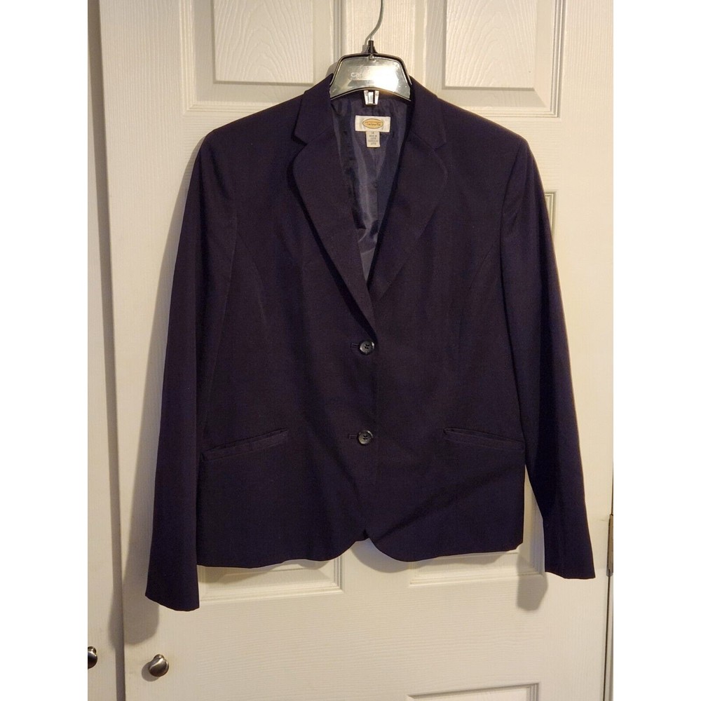 Talbots Dark Navy Two-Button Blazer